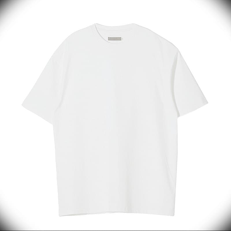 白Tシャツ ゆったりシルエット軽やか無地白半袖