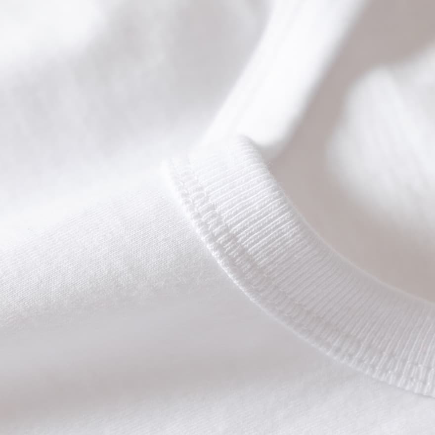 白Tシャツ 純綿白シャツ なめらか肌触り無地半袖